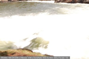 Chute d\'eau, vitesse lente