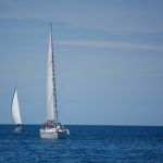 Bateaux entrant en baie de Saint Jean de Luz