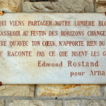 Panneau à l'entrée de la Villa Arnaga